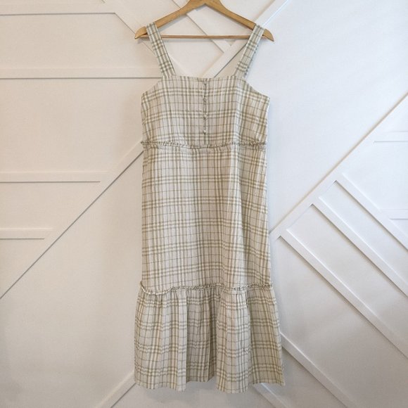 NEW English Factory tiered plaid check sundress - Picture 3 of 9